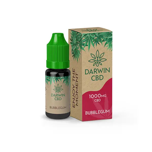 Darwin 1000mg CBD Isolate E-Liquid 10ml - Bubblegum - CBD