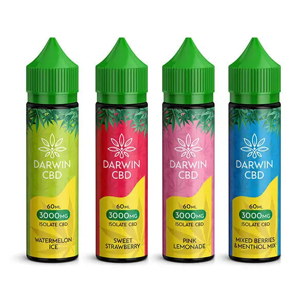 Darwin 3000mg CBD Isolate E-Liquid 60ml - CBD Products