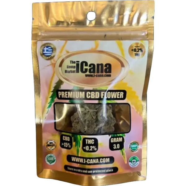 iCana Premium Pineapple Express CBD Flower - Tropical