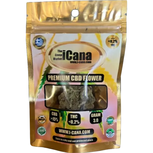 iCana Premium Royal Cheese CBD Flower - A Blend of Cheese