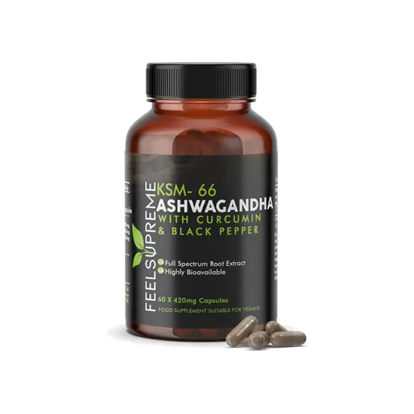 Feel Supreme 25200mg KSM66 Ashwagandha With Curcumin