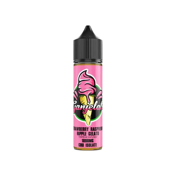 Ganjelato 1000mg CBD Isolate E-liquid 50ml (50VG/50PG) -