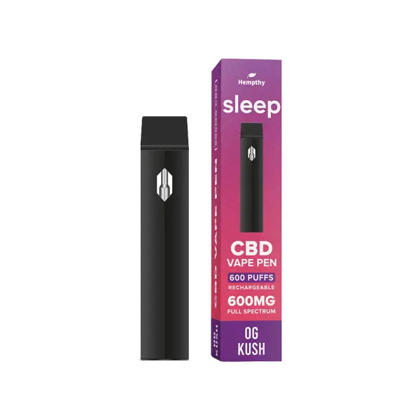 Hempthy 600mg CBD Disposable Vape Pen 600 Puffs - CBD