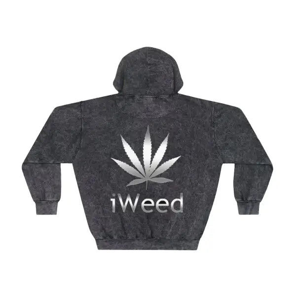 iCana iWeed Unisex Mineral Wash Hoodie - Hoodie