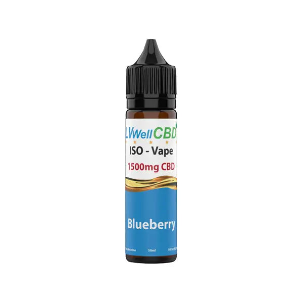 LVWell CBD Iso-Vape 1500mg CBD E-liquid 50ml (50VG/50PG) -