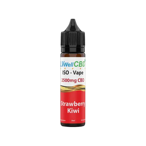 LVWell CBD Iso-Vape 2500mg CBD E-liquid 50ml (50VG/50PG) -