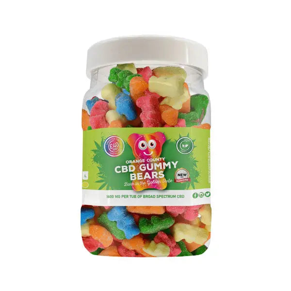 Orange County CBD 1600mg Gummies - Large Pack - Gummy Cubes