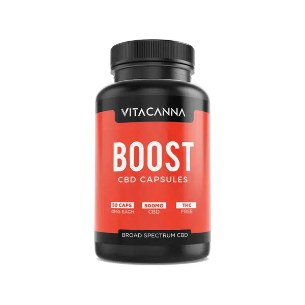 Vitacanna 500mg Broad Spectrum CBD Vegan Capsules - 50 Caps