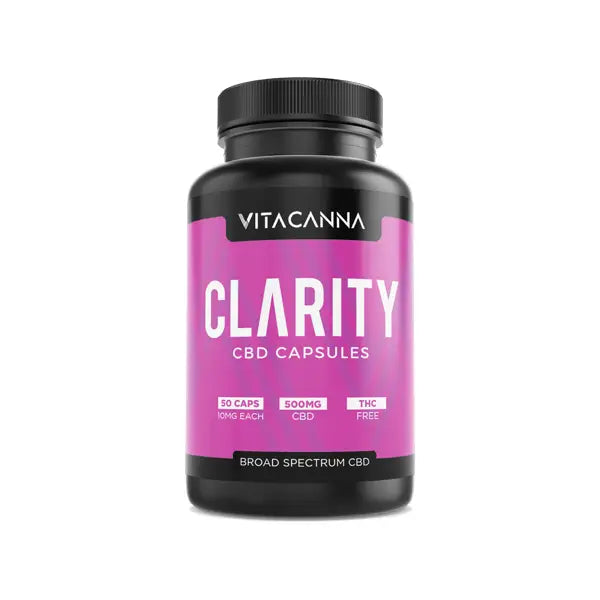 Vitacanna 500mg Broad Spectrum CBD Vegan Capsules - 50 Caps