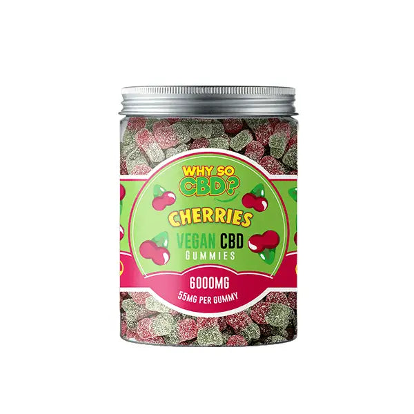 Why So CBD? 6000mg CBD Large Vegan Gummies - 11 Flavours -