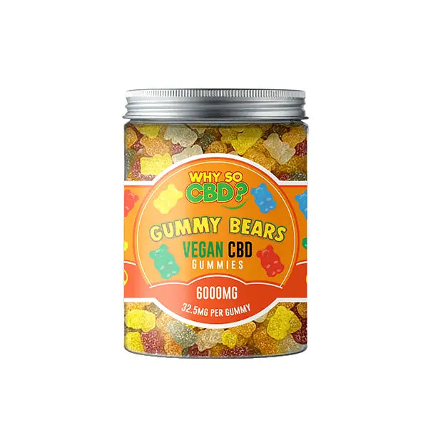 Why So CBD? 6000mg CBD Large Vegan Gummies - 11 Flavours -